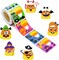 Stickers Scene Roll Stickers Make a Face Halloween Sticker Craft Mix and Match Candy Corn Sticker for Kids School Halloween Party DIY Sticker Game Favors